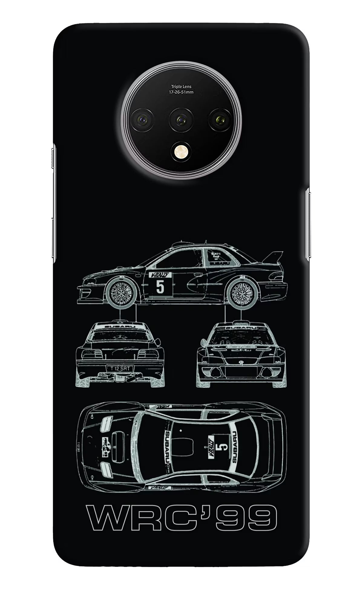 WRC'99 Oneplus 7T Hard Case Back Cover by Casekaro