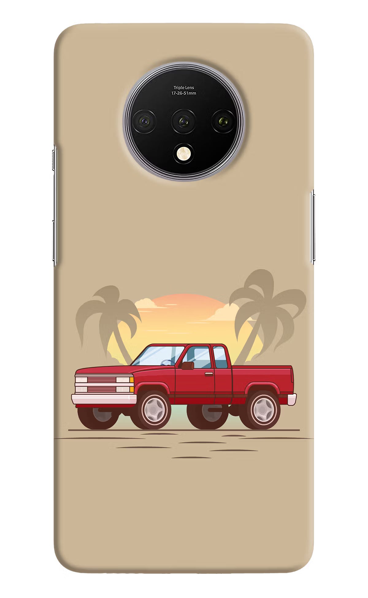 Desert Classic Drive Oneplus 7T Hard Case Back Cover by Casekaro