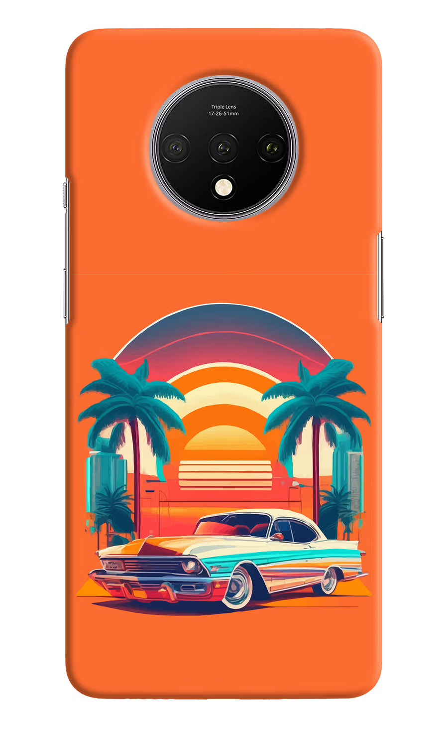 Palm Drive 80s Oneplus 7T Back Cover, Hard case