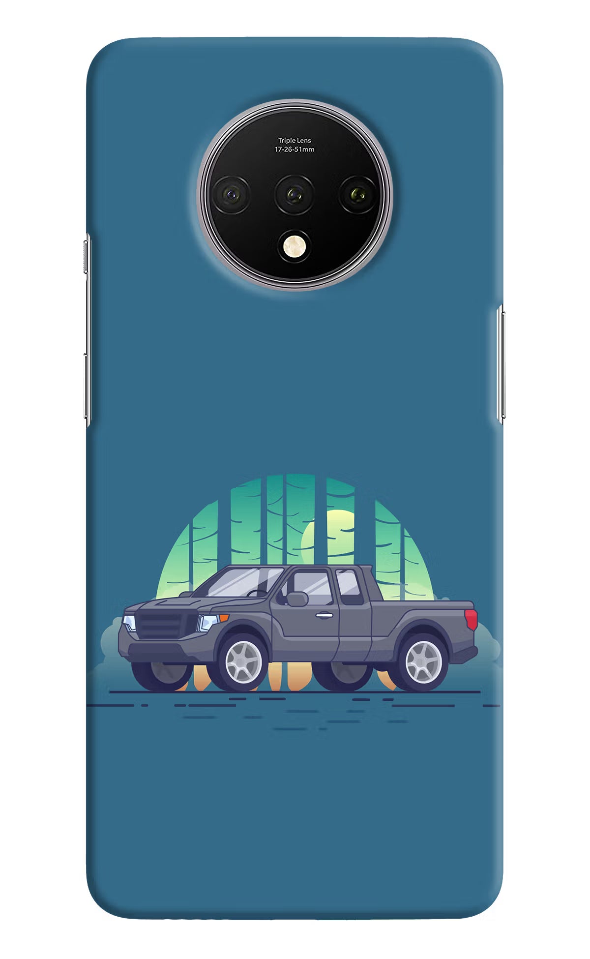 Retro Garage Vibe Oneplus 7T Hard Case Back Cover by Casekaro