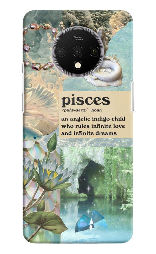 Pisces Zodiac Oneplus 7T Hard Case Back Cover by Casekaro