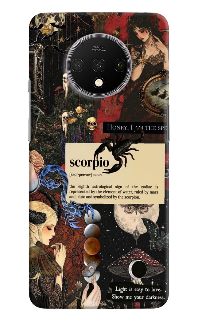 Scorpio Zodiac Oneplus 7T Hard Case Back Cover by Casekaro