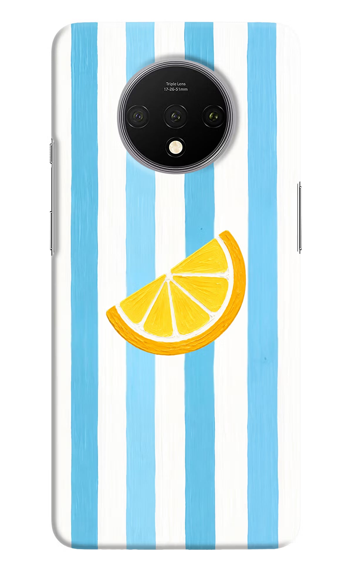Summer Lemon Oneplus 7T Hard Case Back Cover by Casekaro