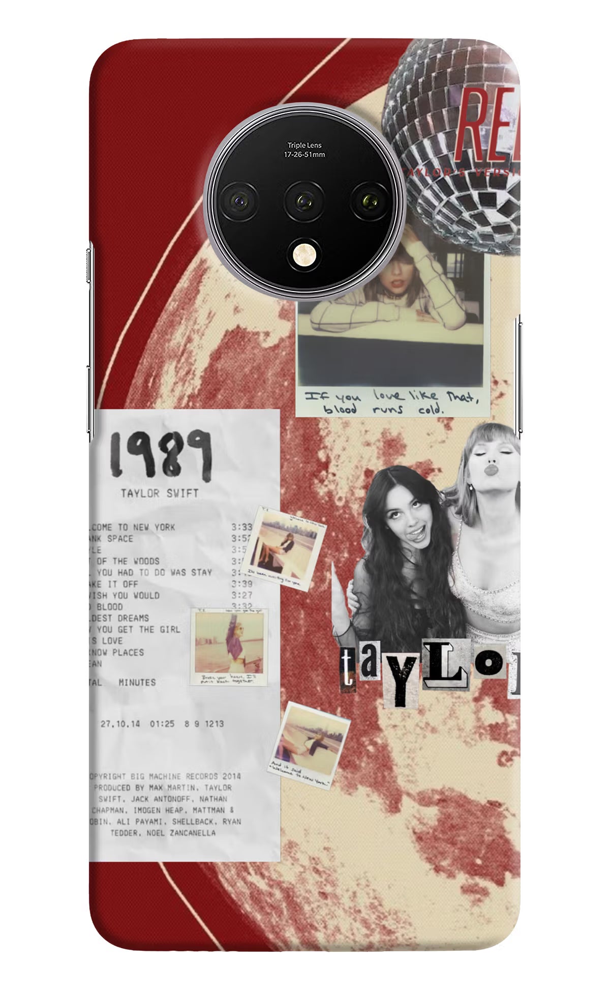 Taylor Swift Oneplus 7T Back Cover