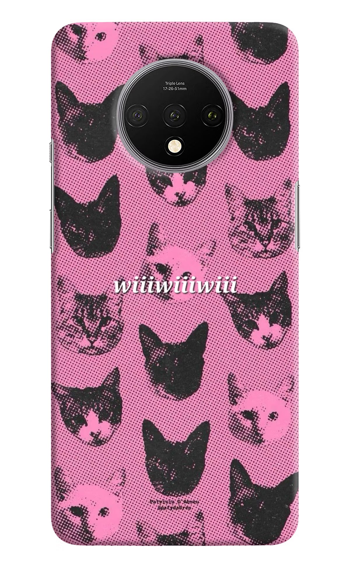 Pink Cats Oneplus 7T Back Cover