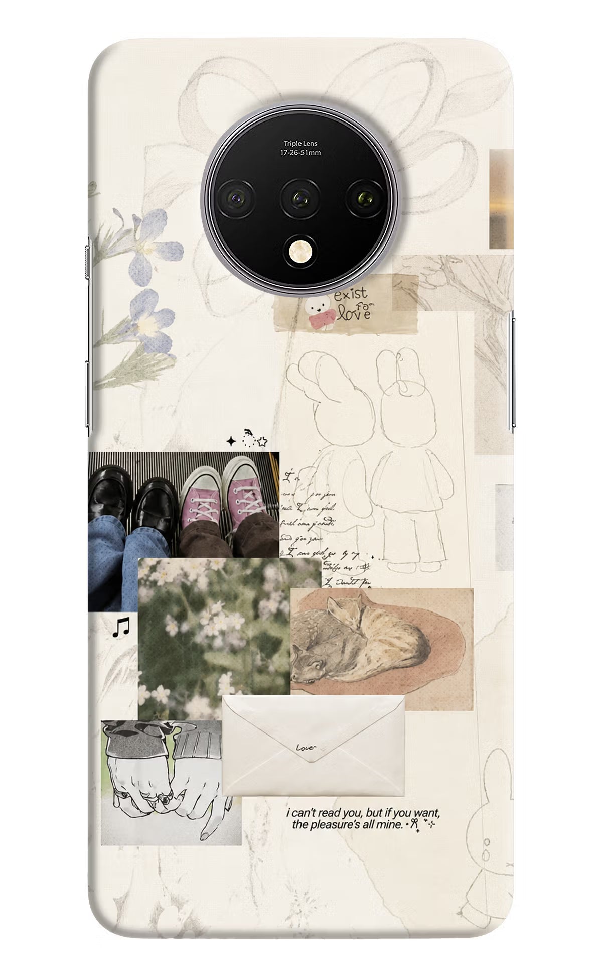 Soft Aesthetic Oneplus 7T Back Cover