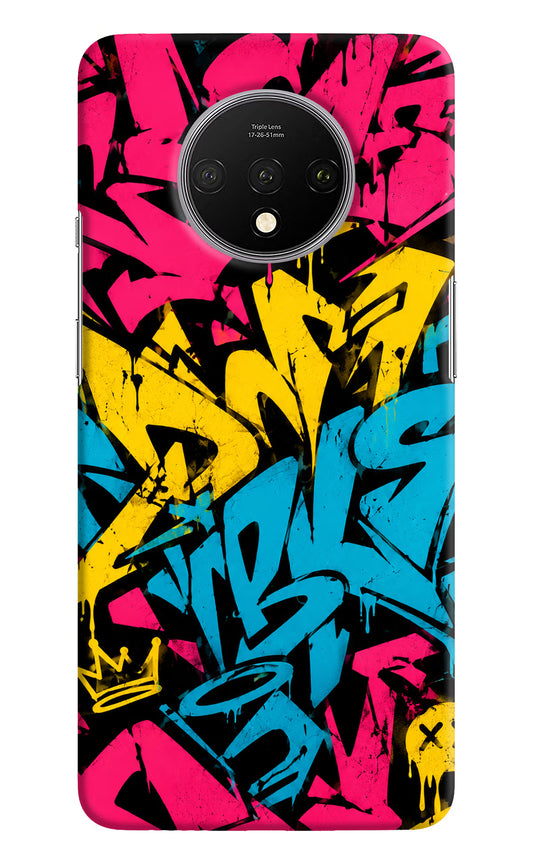 Graffiti Vibe Oneplus 7T Hard Case Back Cover by Casekaro