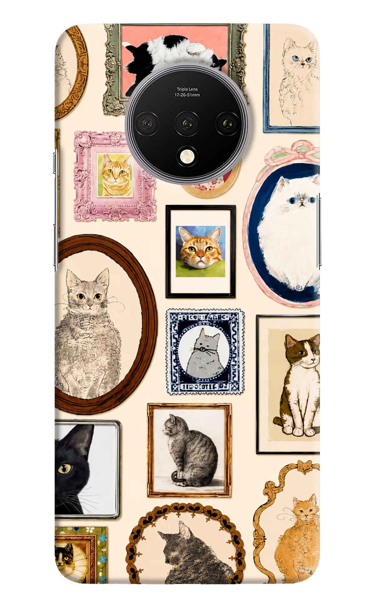 Mirror Cats Oneplus 7T Back Cover
