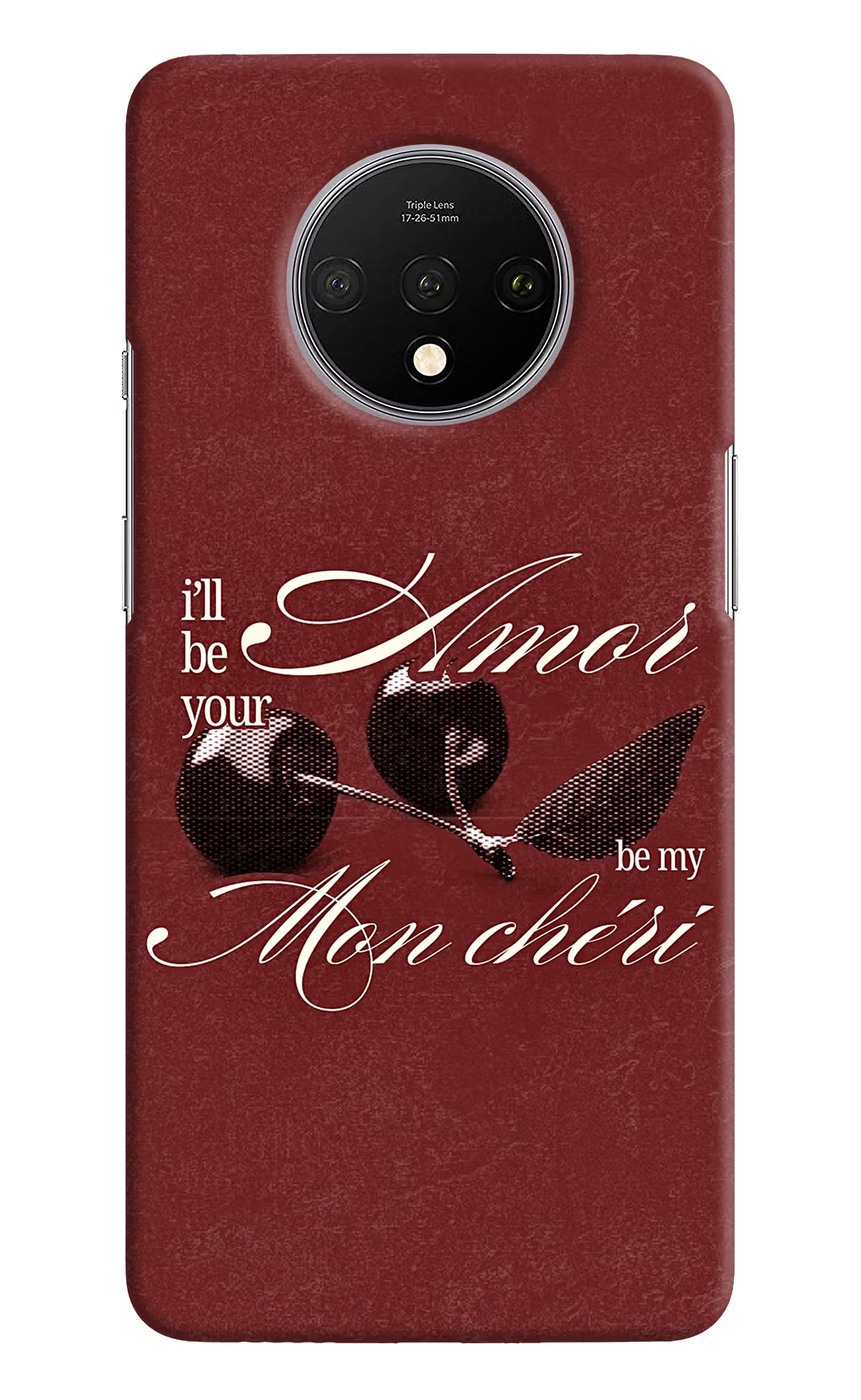 Velvet Cherry Oneplus 7T Back Cover