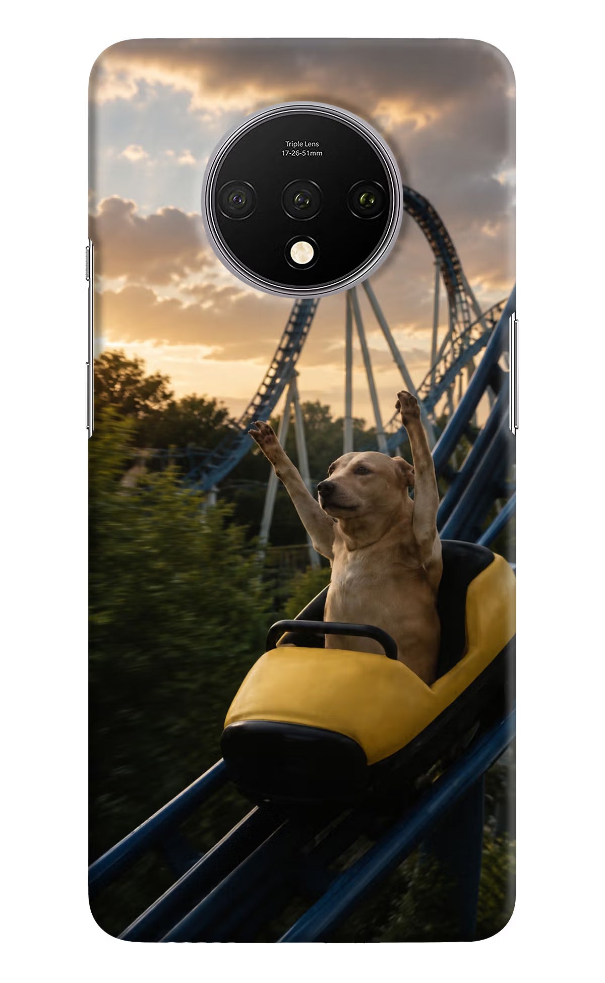 Rollercoaster Dog Oneplus 7T Back Cover
