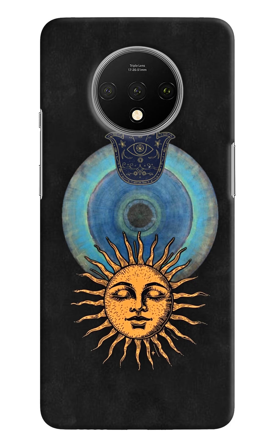 Divine Sun Oneplus 7T Back Cover, Hard case