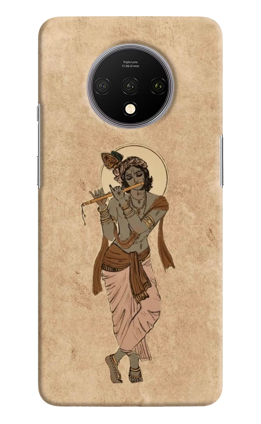 Krishna Oneplus 7T Back Cover, Hard case