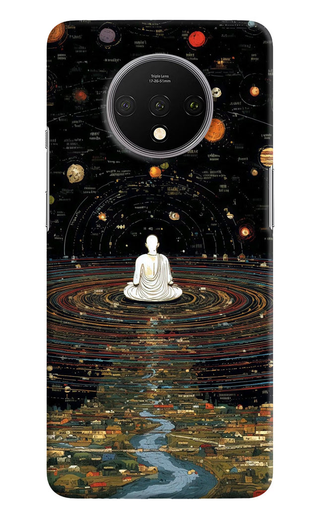 Space Monk Oneplus 7T Hard Case Back Cover by Casekaro