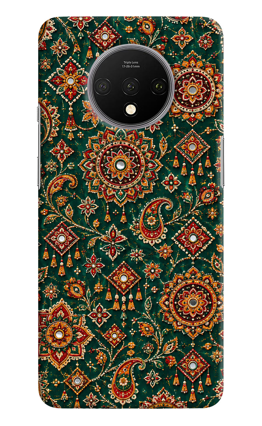 Green Pataka Oneplus 7T Back Cover, Hard case