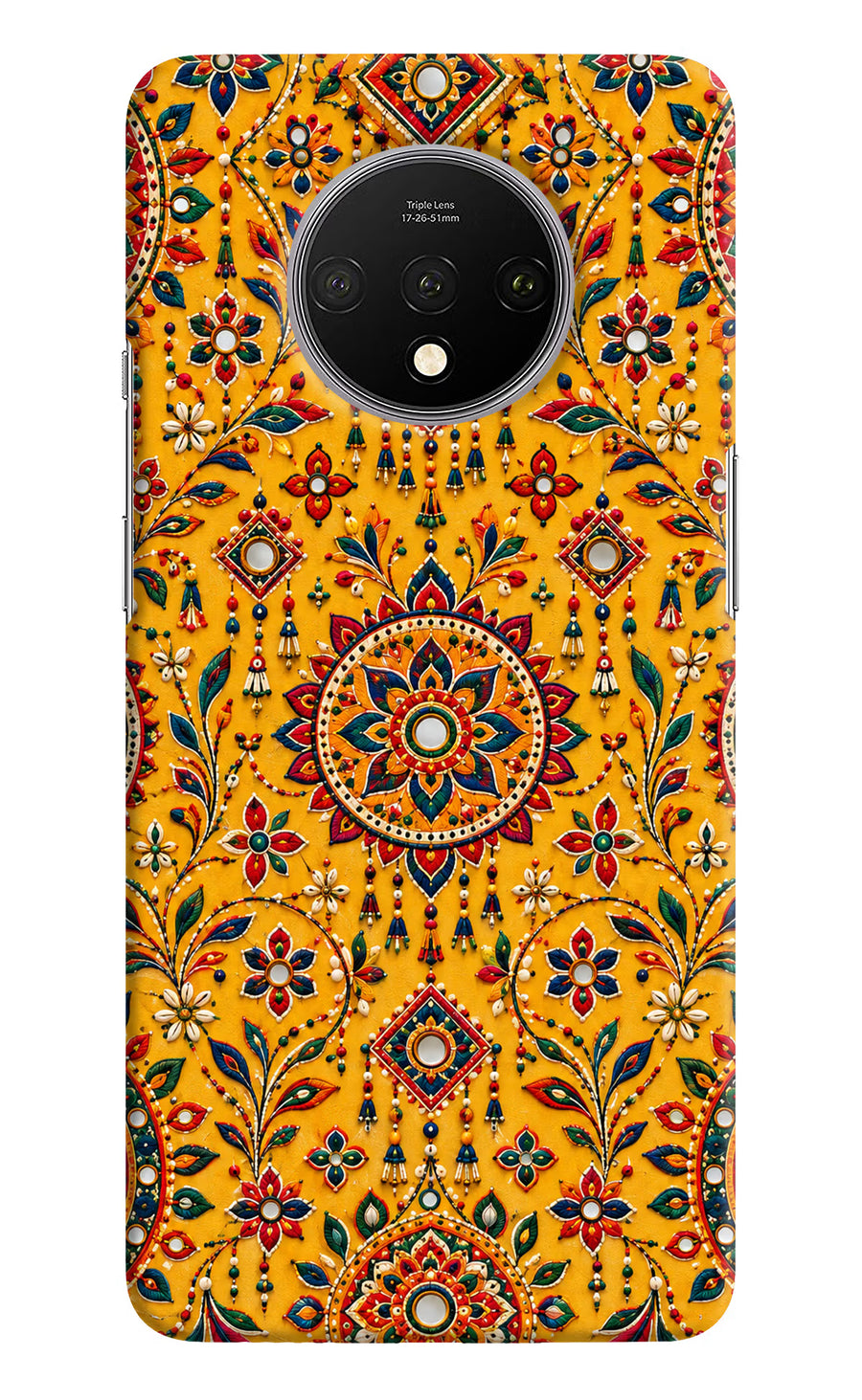 Sunlit Aura Oneplus 7T Back Cover, Hard case