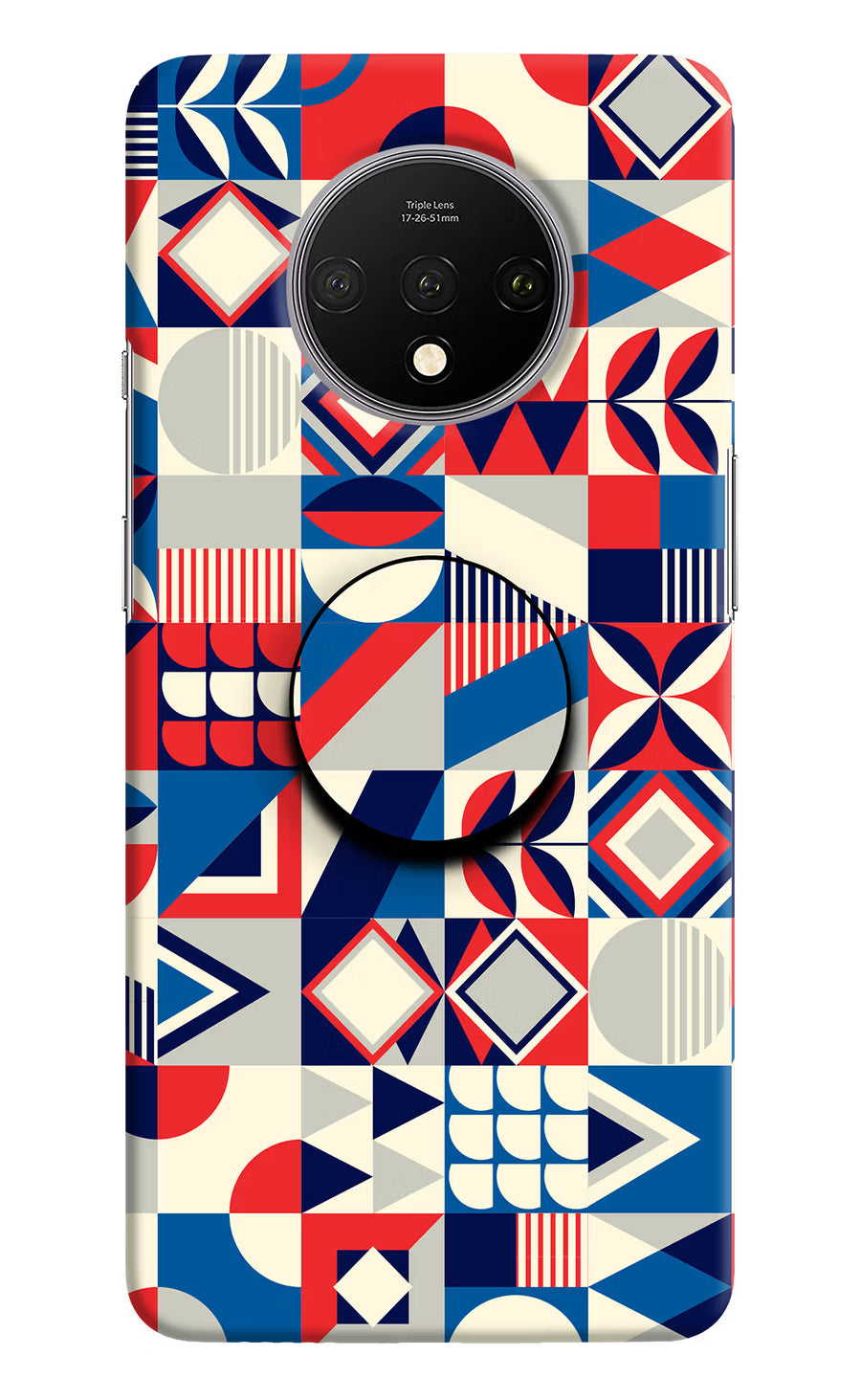 Colorful Pattern Oneplus 7T Pop Case, Hard case