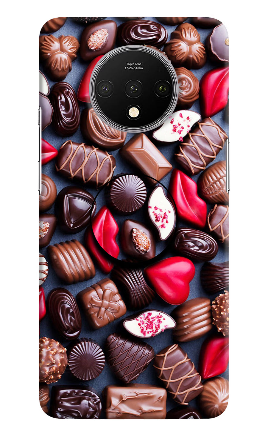 Chocolates Oneplus 7T Pop Case, Hard case