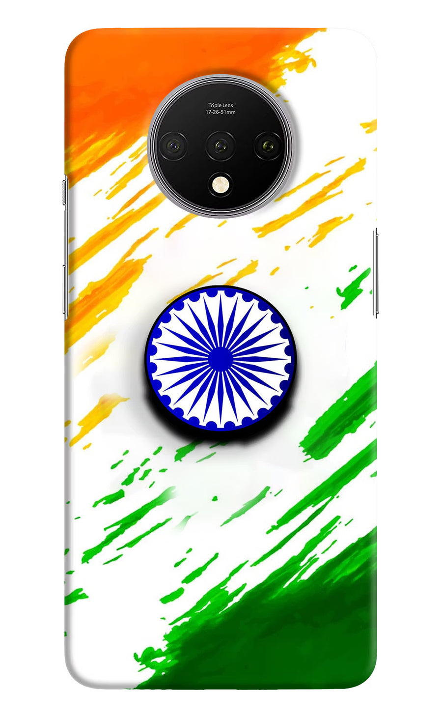 Indian Flag Ashoka Chakra Oneplus 7T Pop Case, Hard case
