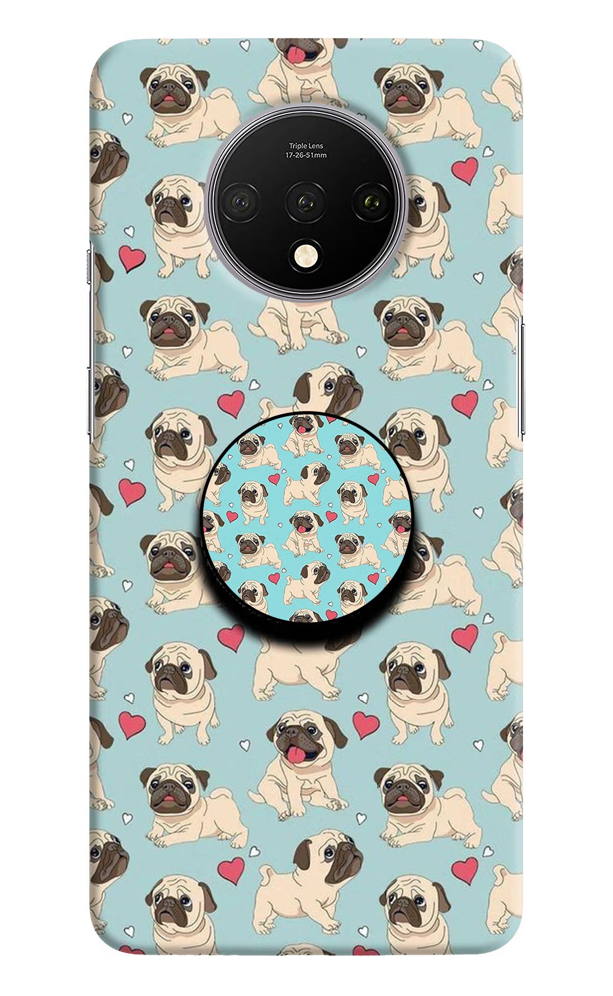 Pug Dog Oneplus 7T Pop Case by Casekaro