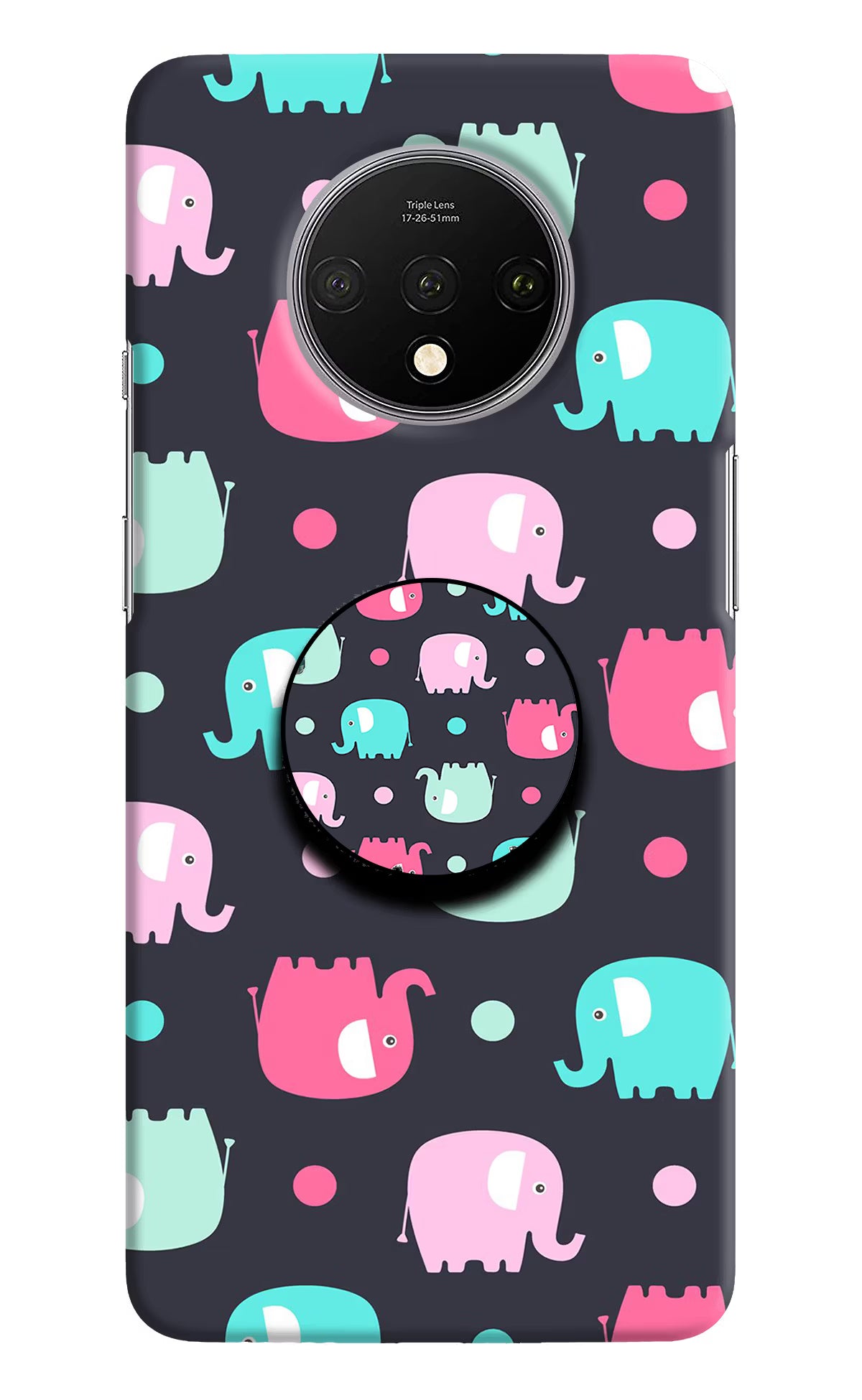 Baby Elephants Oneplus 7T Pop Case by Casekaro