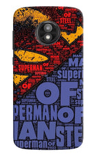 Superman Moto E5 Play Hard Case Back Cover by Casekaro