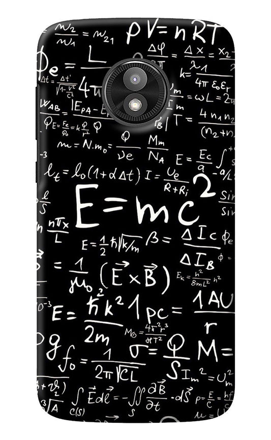 Physics Albert Einstein Formula Moto E5 Play Back Cover