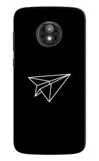 Paper Plane White Moto E5 Play Hard Case Back Cover by Casekaro