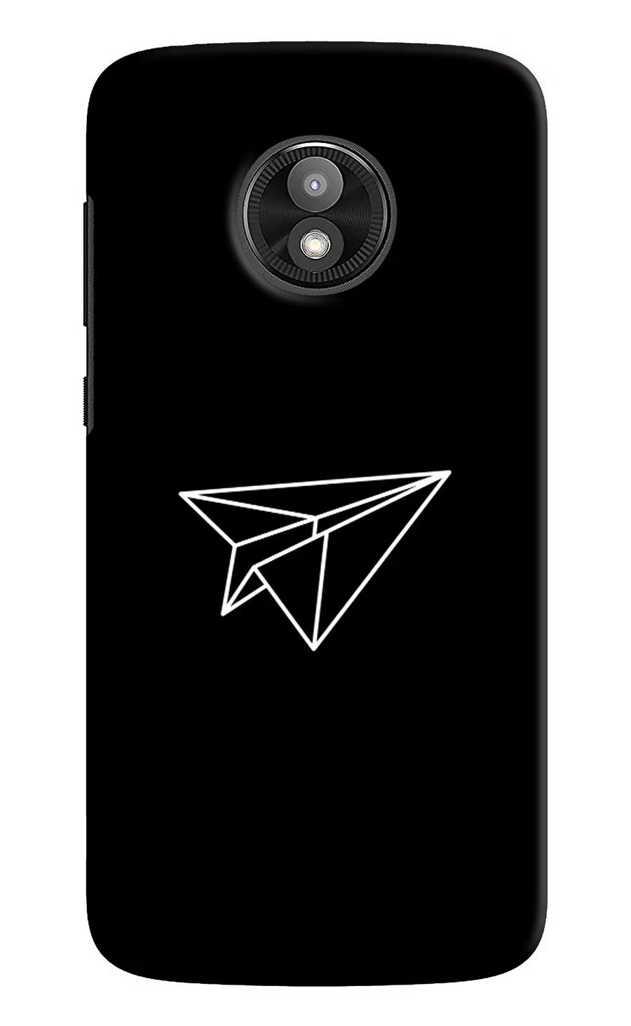Paper Plane White Moto E5 Play Back Cover, Hard case