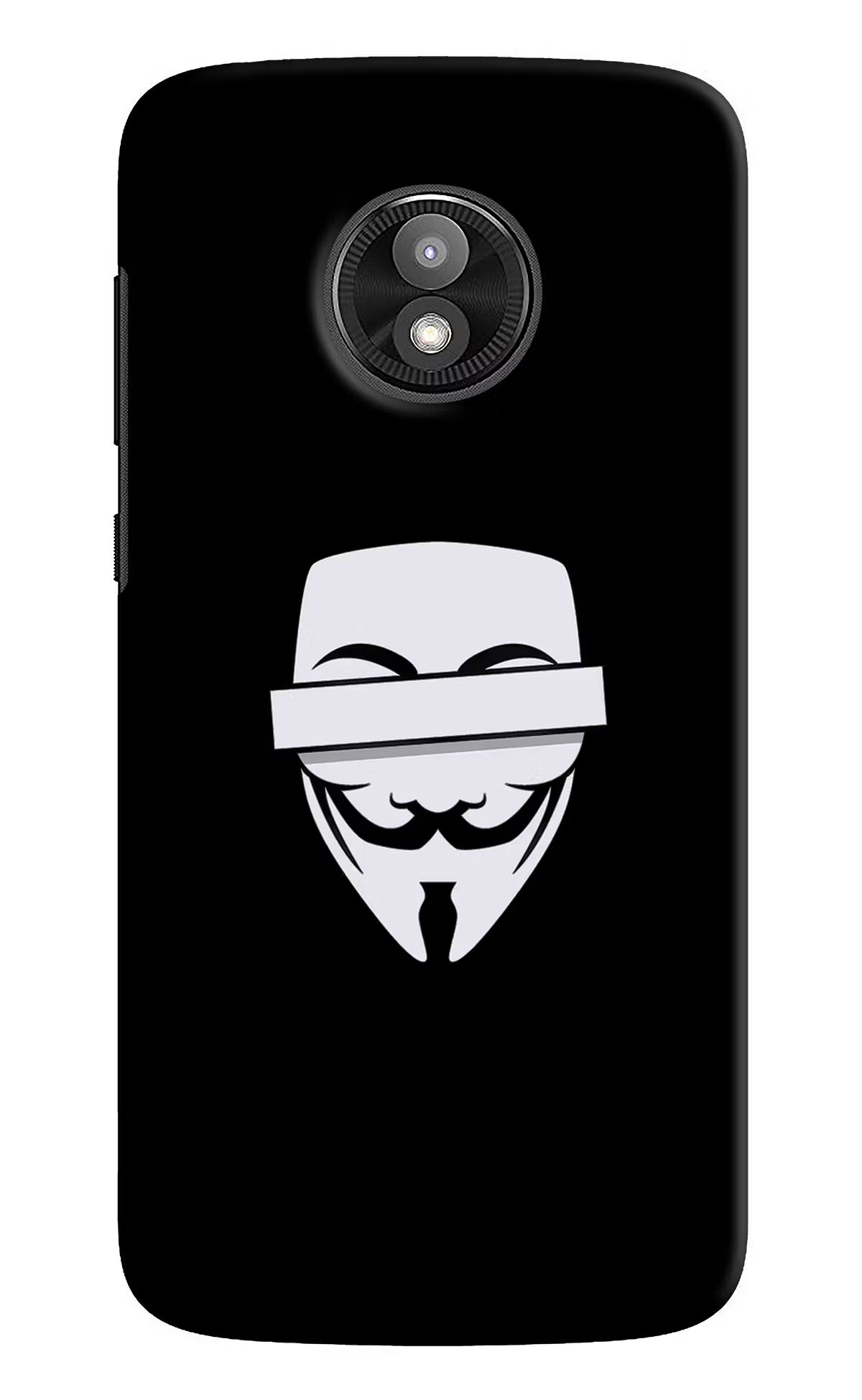 Anonymous Face Moto E5 Play Hard Case Back Cover by Casekaro