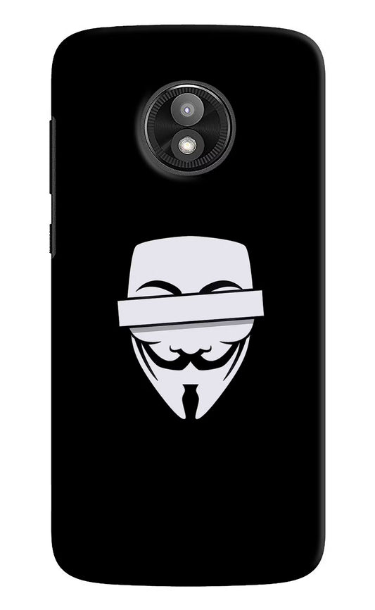 Anonymous Face Moto E5 Play Hard Case Back Cover by Casekaro