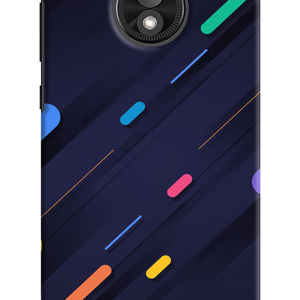 Abstract Design Moto E5 Play Hard Case Back Cover by Casekaro