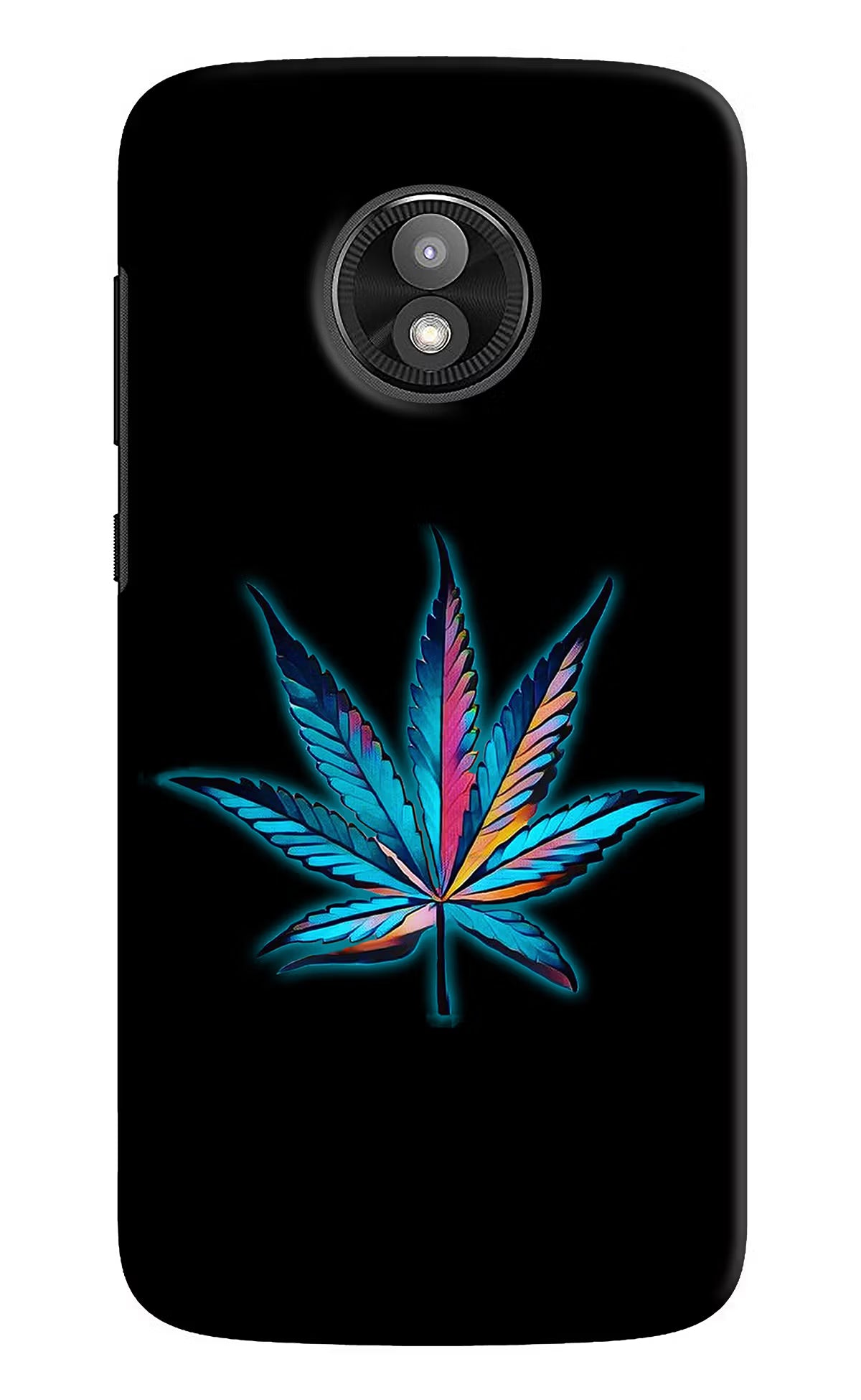 Weed Moto E5 Play Hard Case Back Cover by Casekaro