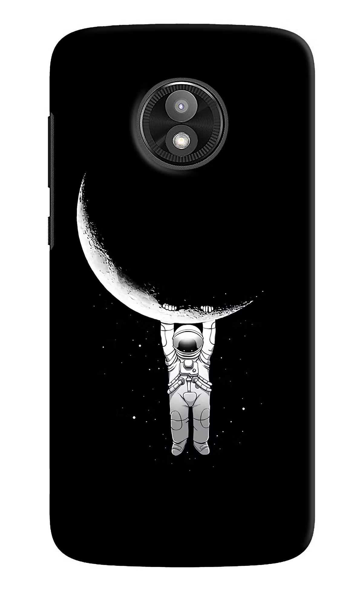 Moon Space Moto E5 Play Hard Case Back Cover by Casekaro