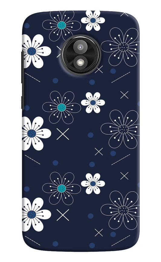 Flowers Moto E5 Play Hard Case Back Cover by Casekaro