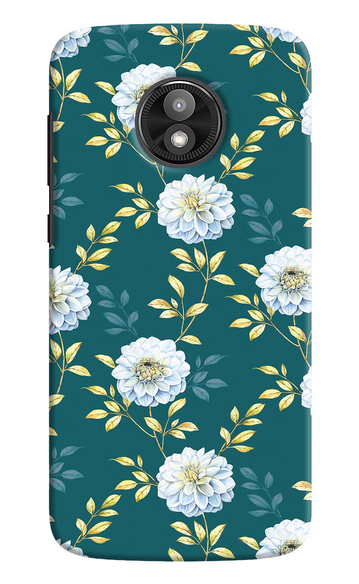 Flowers Moto E5 Play Hard Case Back Cover by Casekaro