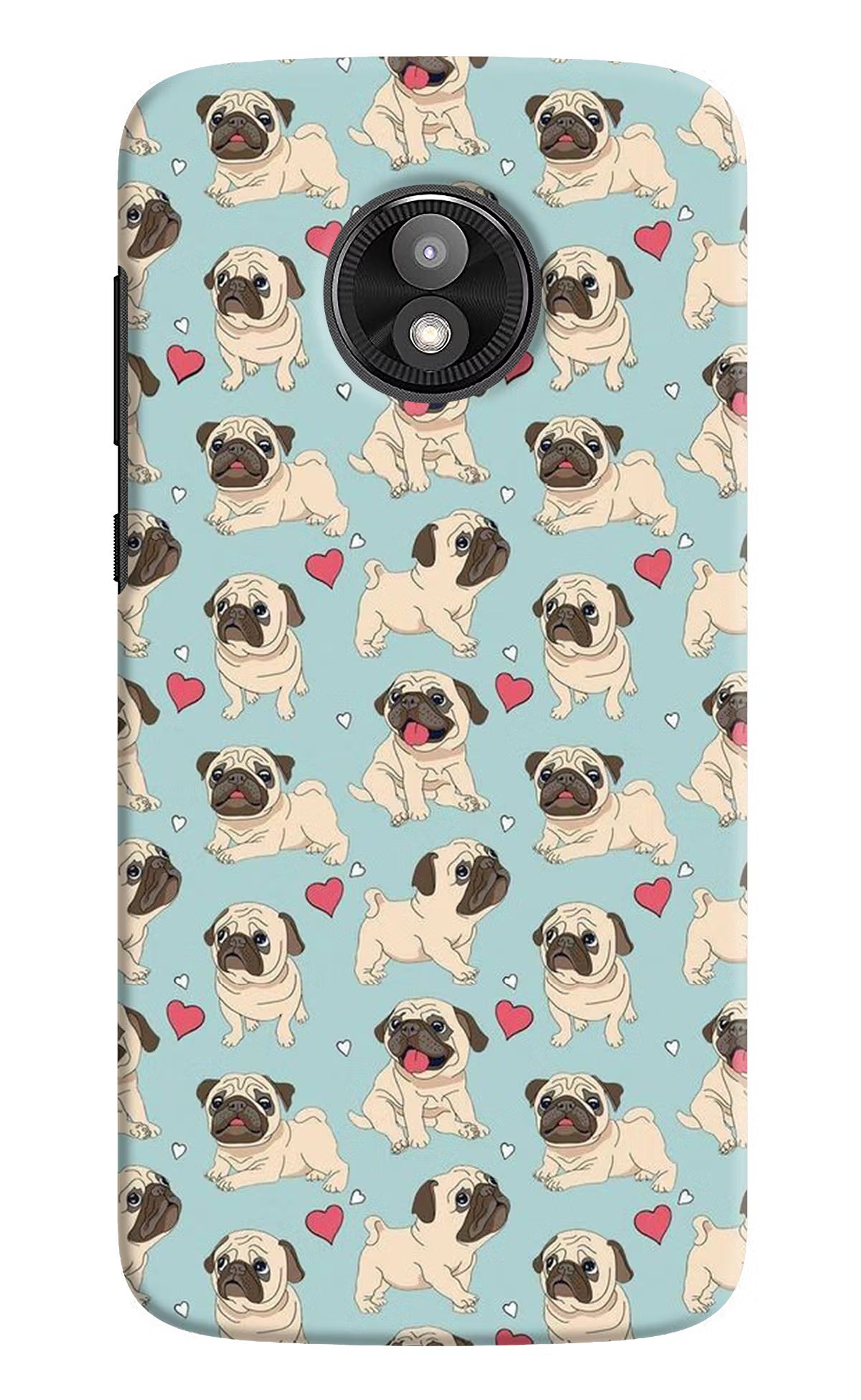 Pug Dog Moto E5 Play Hard Case Back Cover by Casekaro