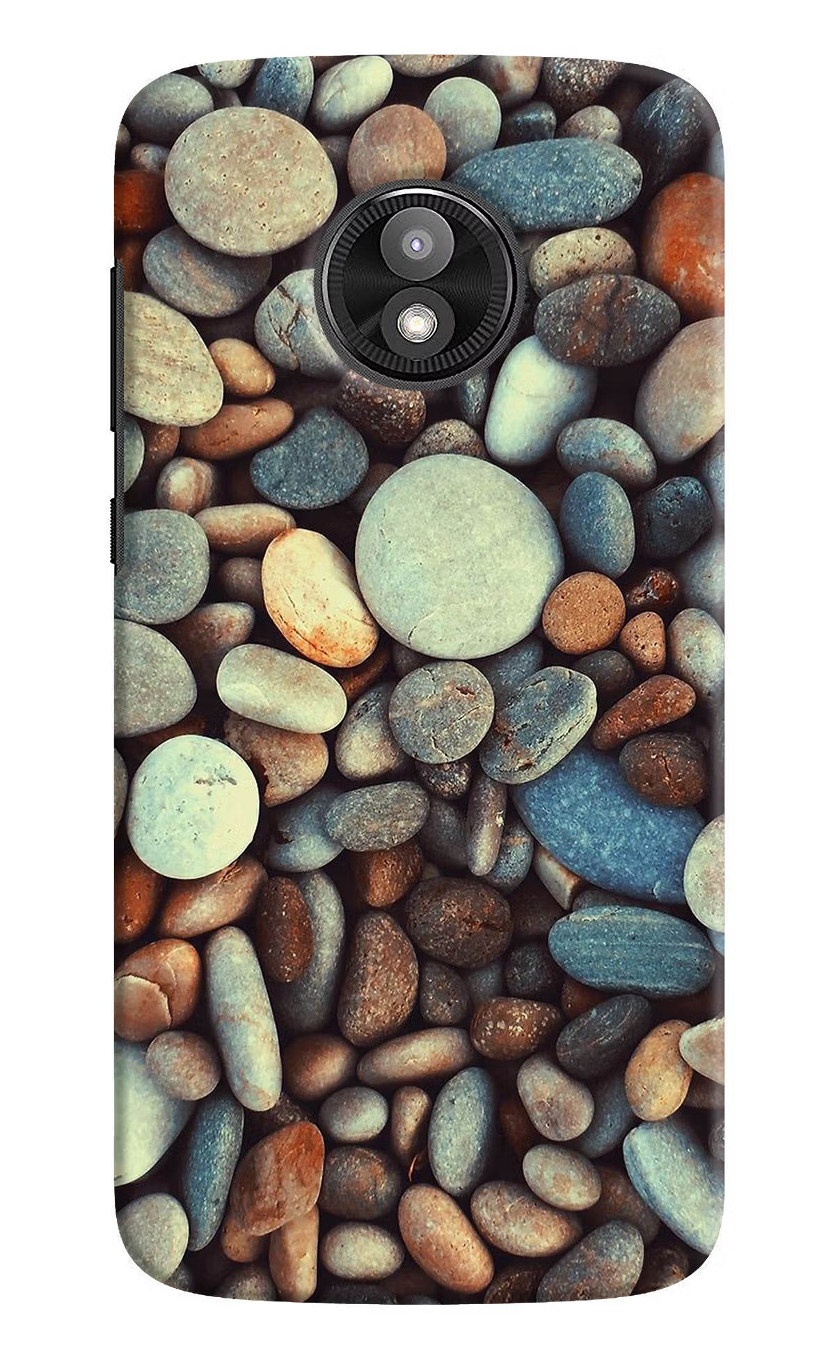 Pebble Moto E5 Play Hard Case Back Cover by Casekaro