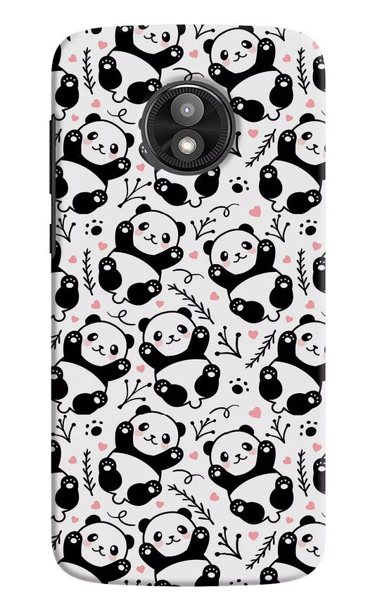 Cute Panda Moto E5 Play Hard Case Back Cover by Casekaro