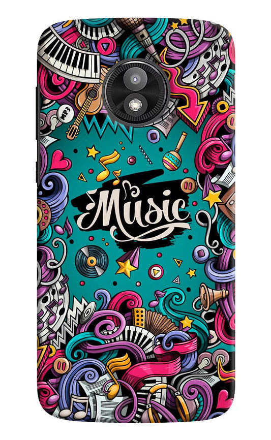 Music Graffiti Moto E5 Play Hard Case Back Cover by Casekaro