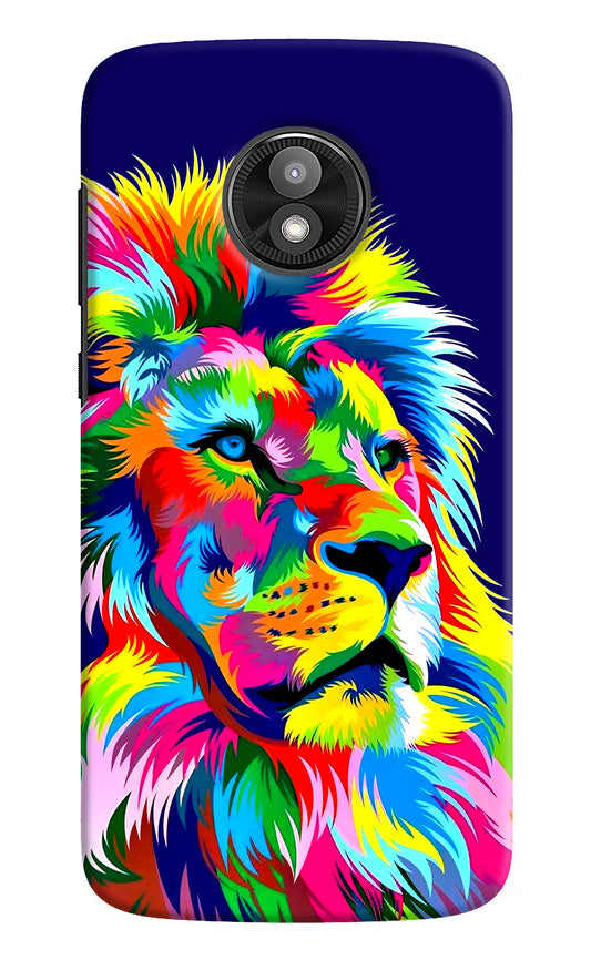 Vector Art Lion Moto E5 Play Hard Case Back Cover by Casekaro