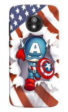 Captain America Moto E5 Play Hard Case Back Cover by Casekaro