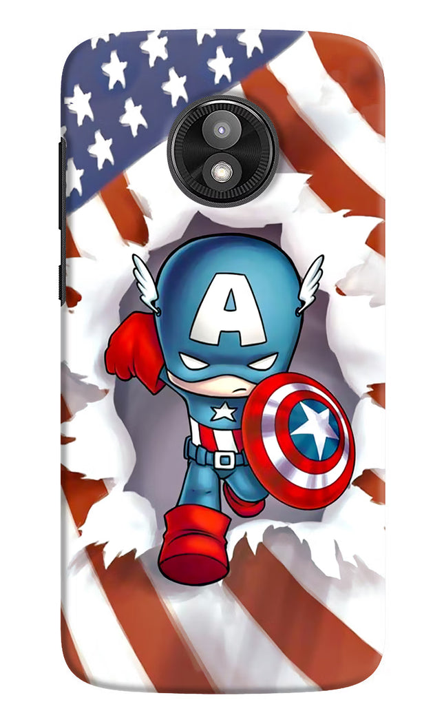 Captain America Moto E5 Play Hard Case Back Cover by Casekaro
