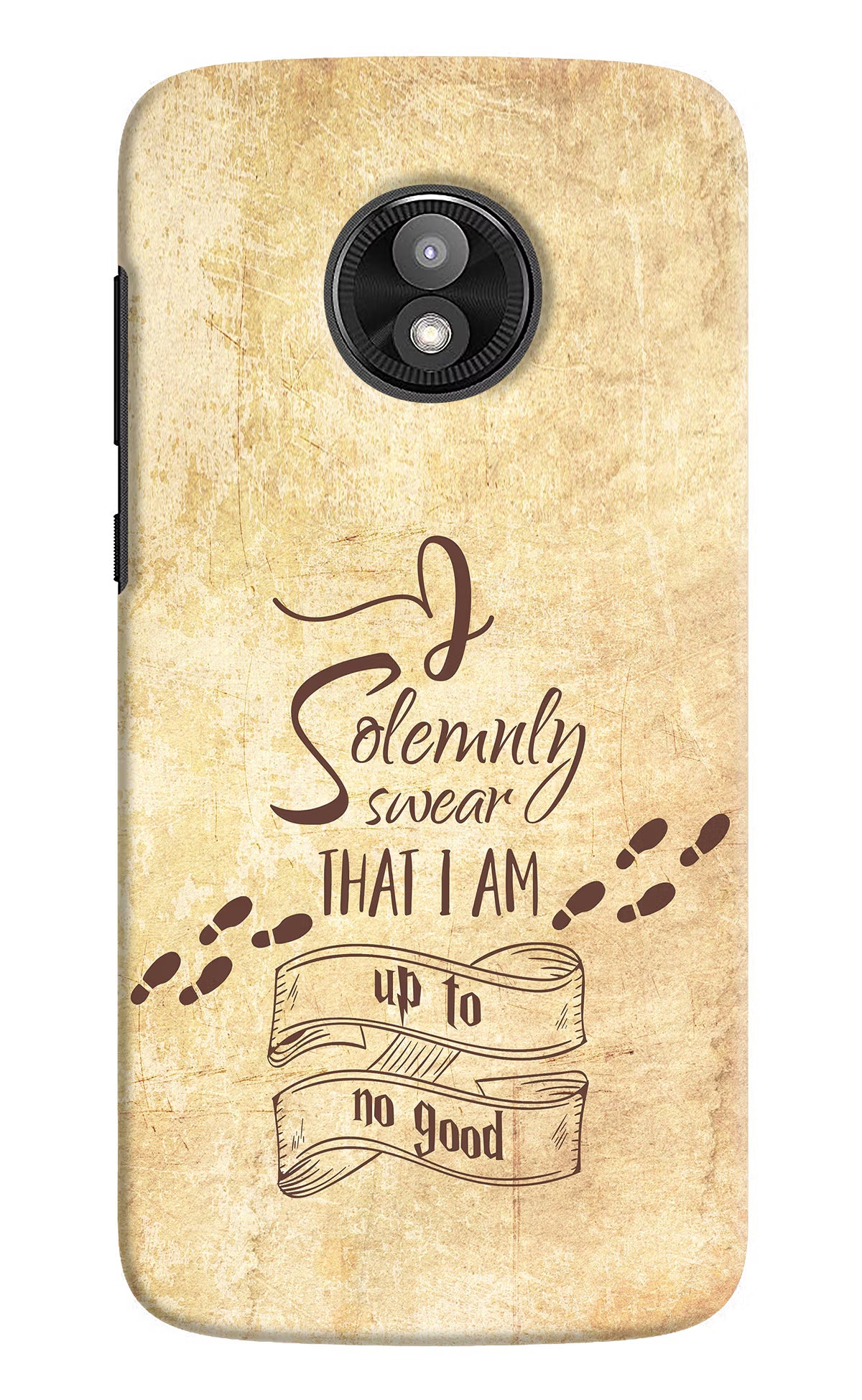 I Solemnly swear that i up to no good Moto E5 Play Hard Case Back Cover by Casekaro