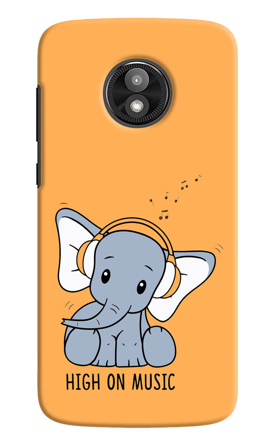 High On Music Moto E5 Play Hard Case Back Cover by Casekaro