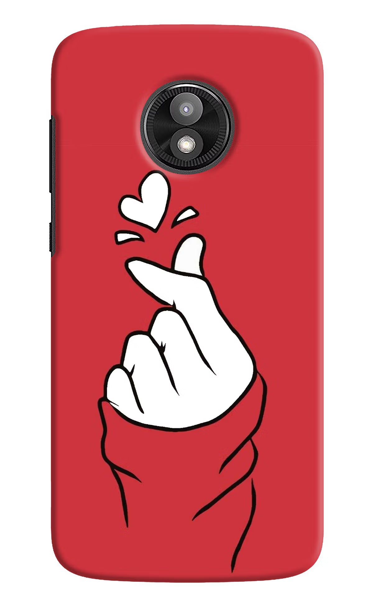 Korean Love Sign Moto E5 Play Hard Case Back Cover by Casekaro