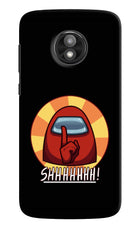 Among Us Shhh! Moto E5 Play Hard Case Back Cover by Casekaro