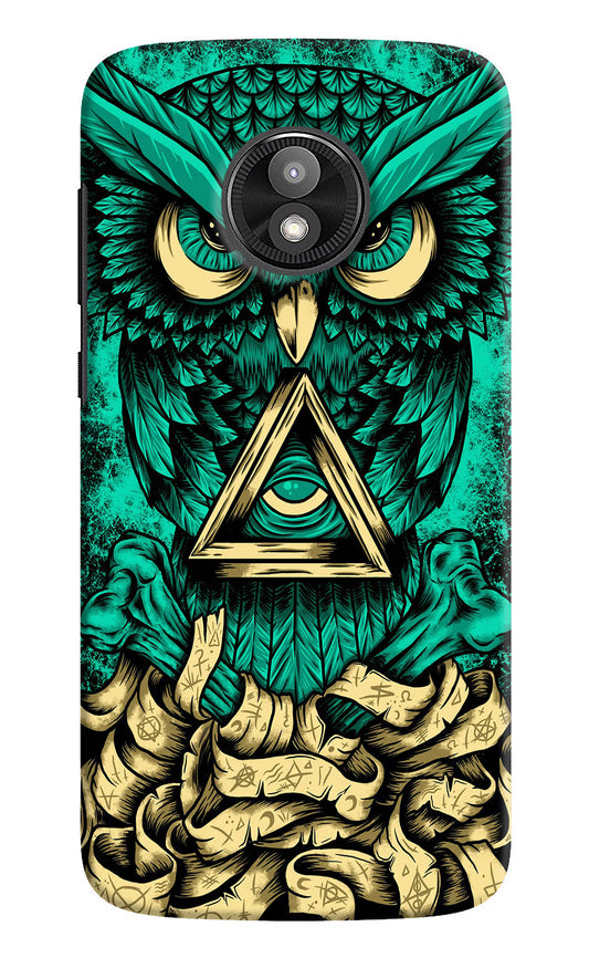 Green Owl Moto E5 Play Hard Case Back Cover by Casekaro