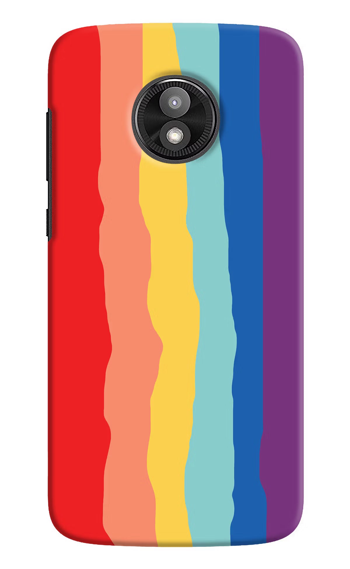 Rainbow Moto E5 Play Hard Case Back Cover by Casekaro