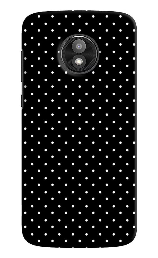 White Dots Moto E5 Play Hard Case Back Cover by Casekaro