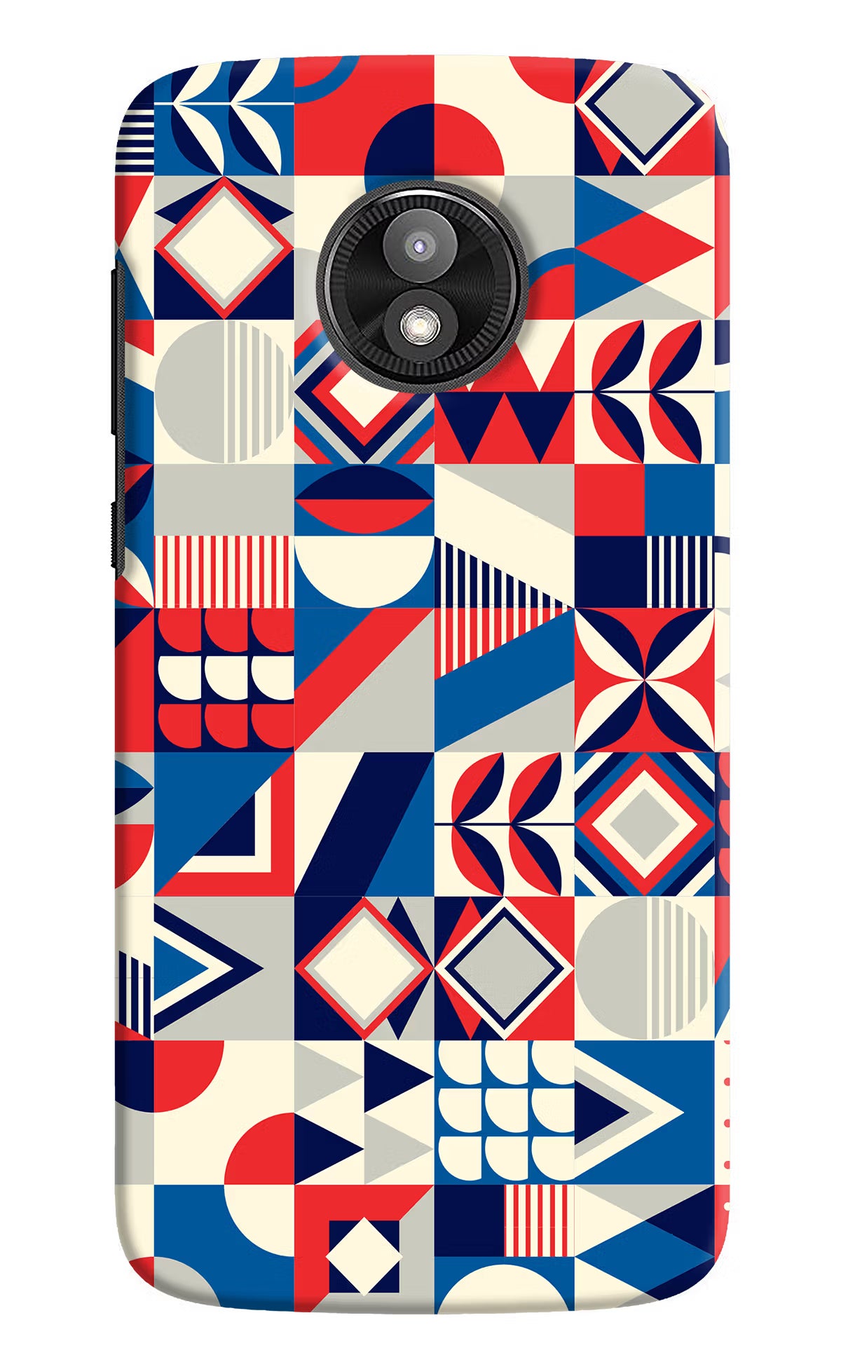 Colorful Pattern Moto E5 Play Hard Case Back Cover by Casekaro
